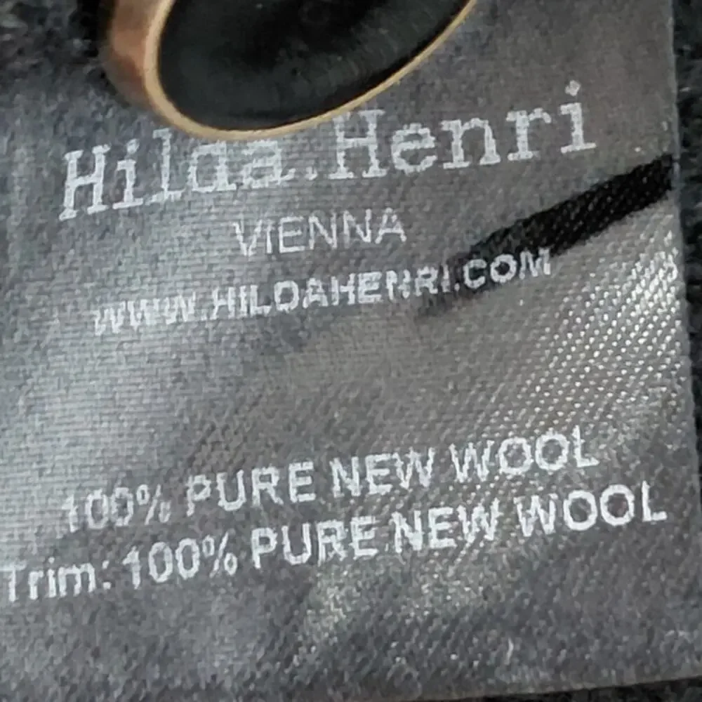 Hilda Henri Wool Dress Black White Colorblock Sleeveless Knee Length Size 10